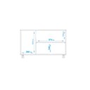 Ver imagem 5 de Armário Infantil com 3 Portas e Rodízios - Branco