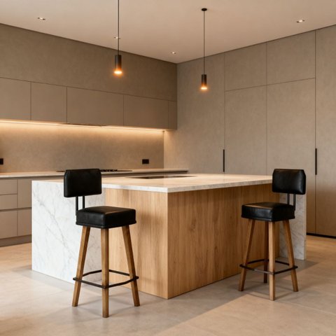 Jogo 2 Banquetas Estilo Industrial Moderno para Bancada Bar Ilha
