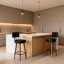 Ver imagem 1 de Jogo 2 Banquetas Estilo Industrial Moderno para Bancada Bar Ilha