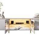 Ver imagem 5 de Rack Sala de Estar Led Juquehy Off White Cinamomo Bechara