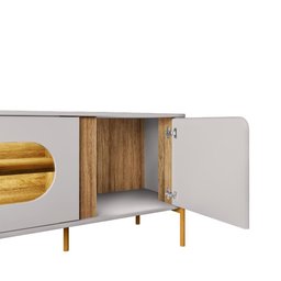 Rack Sala de Estar Led Juquehy Off White Cinamomo Bechara - 2