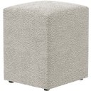 Ver imagem 1 de Puff Quadrado Decorativo Sala De Estar L02 Bouclê Creme - Lyam Decor