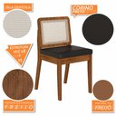 Ver imagem 4 de Kit 6 Cadeiras Sextavada Sydney Freijó/corino Preto - Móveis Arapongas Freijó/corino Preto