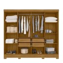 Ver imagem 3 de Conjunto Guarda Roupa e Cômoda Moval 2 Peças 8 Portas 8 Gavetas