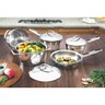 Jogo de Panelas Tramontina Allegra em Aço Inox com Fundo Triplo e Tampas de Inox 5 Peças Tramontina - 2