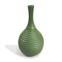 Ver imagem 1 de Vaso Garrafa Baixa Groove Fosco Decorativo 28x16cm