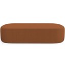 Ver imagem 5 de Kit 02 Puffs Decorativos Orgânicos para Living Quarto 195cm Doha W01 Bouclê Terracota - Lyam Decor