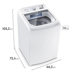Máquina de Lavar Electrolux 17Kg Branca Essential Care com Cesto Inox LED17 - 220V - 4