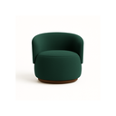 Ver imagem 2 de Poltrona Decorativa Sala Estar Orgânica Beatriz Boucle Verde - Montanaris Decor