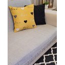 Ver imagem 1 de Manta Xale para sofá e cama 1,50x2,20m CINZA CLARO tear protetora artesanal decorativa