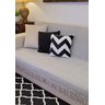 Manta Xale para sofá e cama 1,50x2,20m CINZA CLARO tear protetora artesanal decorativa - 3