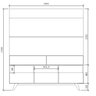 Rack Painel Estante 1,60m para TV 50 '' Dance Home06 Estilare Branco - 2