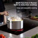 Ver mais imagens de Amzchef Cooktop Elétrico 30'' Indução com 4 Bocas Boost, Controle Touch