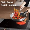 Ver imagem 4 de Amzchef Cooktop Elétrico 30'' Indução com 4 Bocas Boost, Controle Touch