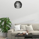 Ver imagem 2 de Luminária Teto tipo Pendente TROIA MDF - Completa -:Preta