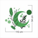 Ver imagem 5 de Adesivo Floral Boho Verde Estilo Nórdico 110x94 Minimalista Mod.05