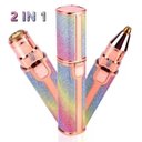 Ver imagem 1 de Depilador 2 em 1 Batom Portátil Usb Led