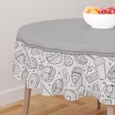 Ver imagem 1 de Toalha de Mesa Redonda 4 Lugares Confeitaria