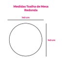 Ver imagem 3 de Toalha de Mesa Redonda 4 Lugares Confeitaria