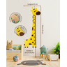 Régua Crescimento Girafa Mdf Quarto Infantil Mede Crianças Decorativa 115x50 Presente Menino Menina - 2