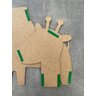 Régua Crescimento Girafa Mdf Quarto Infantil Mede Crianças Decorativa 115x50 Presente Menino Menina - 6
