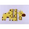 Régua Crescimento Girafa Mdf Quarto Infantil Mede Crianças Decorativa 115x50 Presente Menino Menina - 7