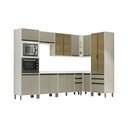 Ver imagem 3 de Cozinha Modulada de Canto Completa 8 Peças com Tampo Linea Luciane Móveis