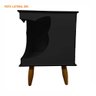 Casinha Cat Line Pet Gato Premium MDF Pés Palito Preto - Desk Design - 6