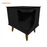 Casinha Cat Line Pet Gato Premium MDF Pés Palito Preto - Desk Design - 5