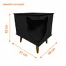 Casinha Cat Line Pet Gato Premium MDF Pés Palito Preto - Desk Design - 4