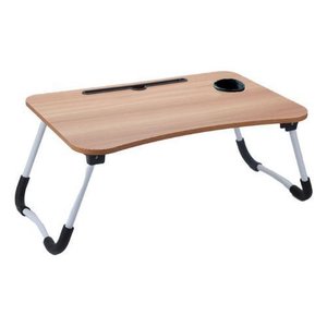 Mesinha Portátil Notebook Dobrável 48cm Cama com Porta Copo:madeira