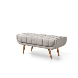 Recamier França 1,30M com Base Madeira Linho Sofatec - 2