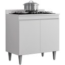Ver imagem 1 de Balcão para Cozinha 80 Cm com Tampo 2 Portas Elena Branco