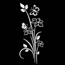 Ver imagem 2 de Adesivo de Cozinha Floral Geradeira Decoração Parede Moveis Vidro:preto