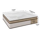 Ver imagem 2 de Colchão Viúva Sr Life Ultra Molas Ensacadas Espuma D33 128x188x38cm Marrom