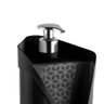 Dispenser Porta Detergente Esponja Cozinha Pia 500ml Preto - 3