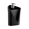 Dispenser Porta Detergente Esponja Cozinha Pia 500ml Preto - 2