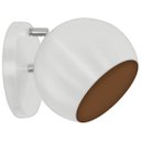 Ver imagem 1 de Arandela Retrô Bola Lavabo Banheiro Sacada Branco/Cobre