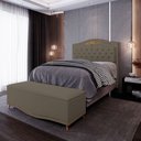 Ver imagem 2 de Cabeceira Cama Box Casal Queen 160cm Com Calçadeira Baú Imperial J02 Corano Areia - Mpozenato