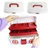 Maleta Kit Emergência Primeiros Socorros Caixa Sobrevivência Maleta Médica Portátil Casa Viagens - 5