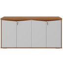 Ver imagem 7 de Balcão para Escritório 04 Portas 160cm com Chaves Unik A02 Freijó Branco
