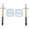 Kit Sushi 2 Pessoas 6 Pçs Hashi Japonês Madeira Molheiras Cerâmica e Apoios de Hashi Nankin Haus - 1