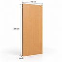 Ver imagem 2 de Folha de Porta de Madeira Lisa Grando Semi-Oca 210CMX110CM