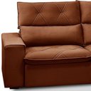 Ver imagem 6 de Sofá 3 Lugares Retrátil Reclinável Chaise Direito 258cm Bergen F04 Veludo Terracota - Lyam Decor
