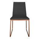 Ver imagem 2 de Kit 4 Cadeiras de Jantar Estofada Lille Base Bronze Veludo Cinza - Montanaris Decor