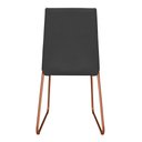Ver imagem 4 de Kit 4 Cadeiras de Jantar Estofada Lille Base Bronze Veludo Cinza - Montanaris Decor