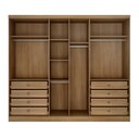 Ver imagem 2 de Modulo de Casal Safira para Guarda Roupa em Mdf com 6 Portas e 8 Gavetas Clic Móveis