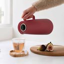 Ver imagem 5 de Bule Térmico Tramontina 1l Garrafa Térmica Vermelha Café Chá Água Exata Ampola de Vidro