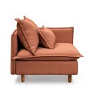 Ver imagem 5 de Sofá Modular Braço Lateral com Pé Madeira Sôma CabeCasa MadeiraOriginals Marrom Mocha Mousse