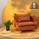 Ver imagem 1 de Sofá Modular Braço Lateral com Pé Madeira Sôma CabeCasa MadeiraOriginals Marrom Mocha Mousse